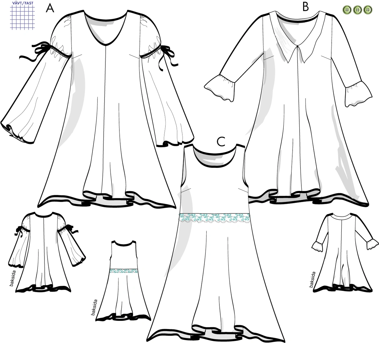 Tunika/klänning 8V07, 36-46