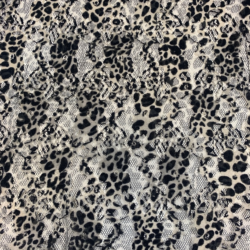 Leo grå - Stretch Spets