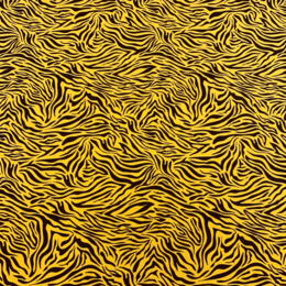 Zebra print, ocra - Trikåtyg