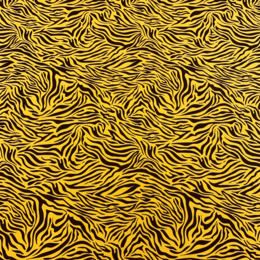 Tiger print, ocra - Trikåtyg