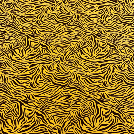 Tiger print, ocra - Trikåtyg