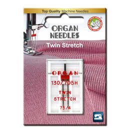 Tvilling Stretch 4,0mm 75, 1-pack - Organ Symaskinsnål