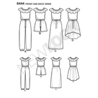 New Look 6444 - Klännning Jumpsuit - Flicka