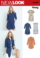 New Look 6449 - Klännning Skjorta - Dam