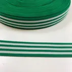 Grön/vit randig - resår