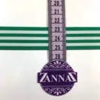 Grön/vit randig - resår