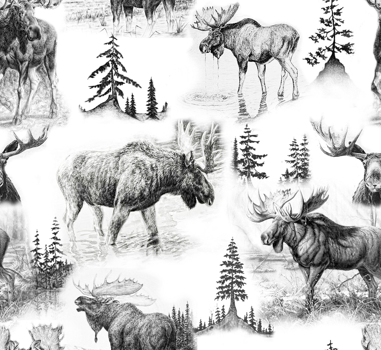 Elks - Möbeltyg
