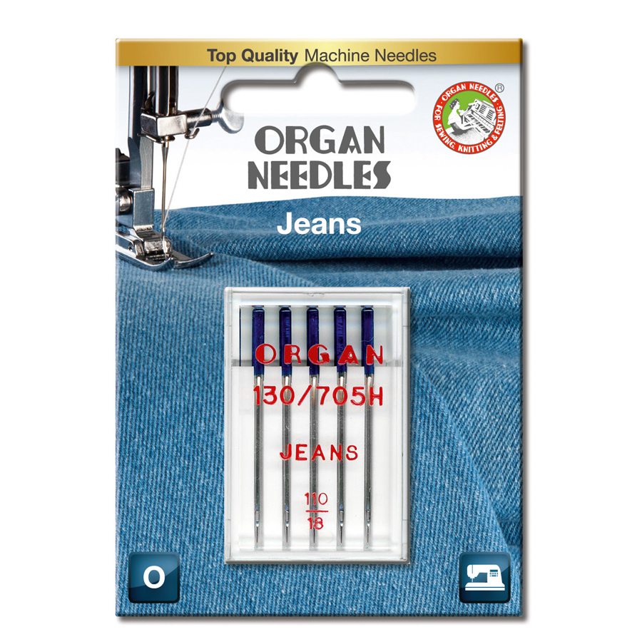 Jeansnål 110/5-pack -  Organ Symaskinsnål