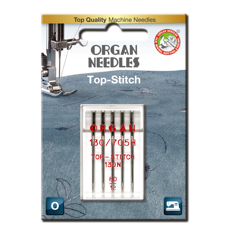 Top Stitch 80, 5-pack - Organ Symaskinsnål