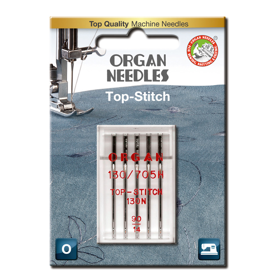 Top Stitch 90, 5-pack - Organ Symaskinsnål