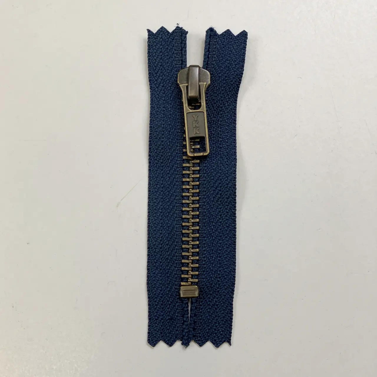 Blå - Jeans blixtlås 8 cm