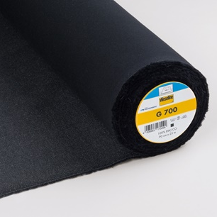 Solidot, svart  - Vlieseline vävt