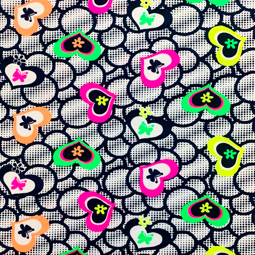Hart in hart - Neon, Trikåtyg