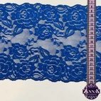 Kornblå - Stretch Spets