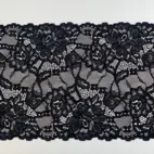 Svart - Stretch Spets