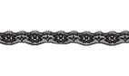 20mm Svart - Elastisk spets