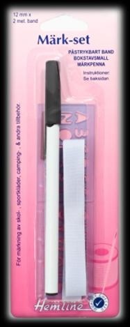 Märkset, Penna och mall