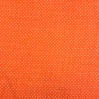 Orange Dotted Jersey Fabric