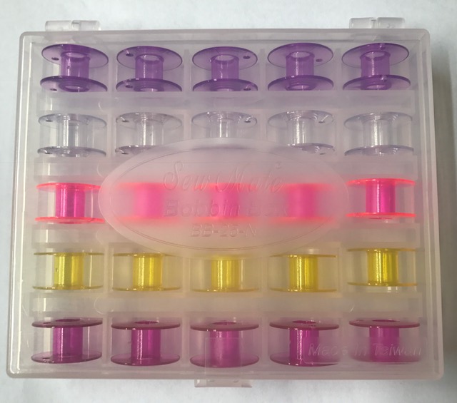 Spolbox med 25 spolar