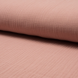 Enfärgad Muslin tyg - Dusty rose