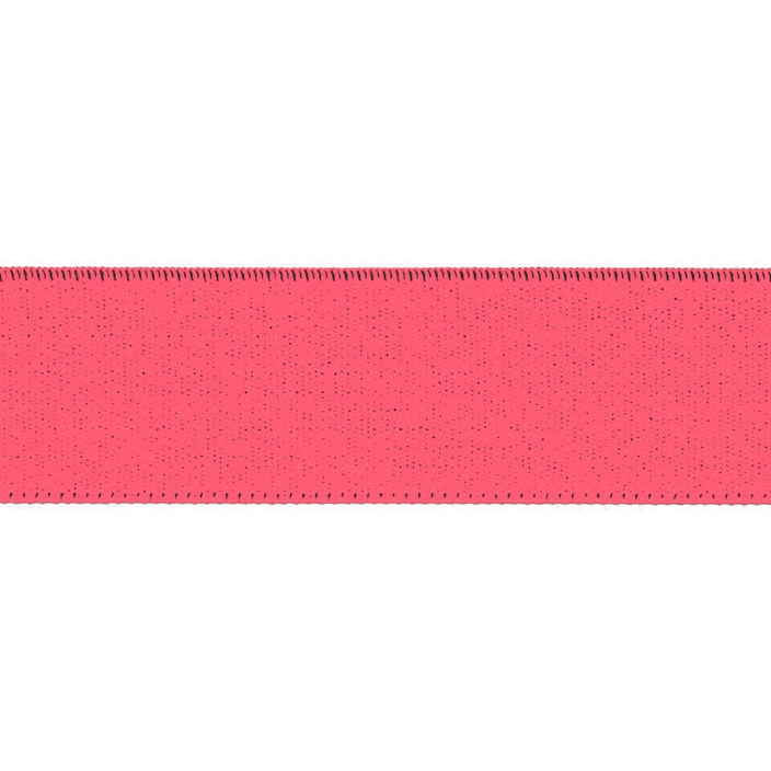 Resår, 25mm - Neon rosa