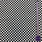 Black/white square, small - Jersey fabric