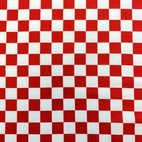 Röd/vit ruta, stor - Trikåtyg