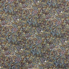 Paisley, ocra - Crepe Georgette