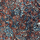 Paisley, terra - Crepe Georgette