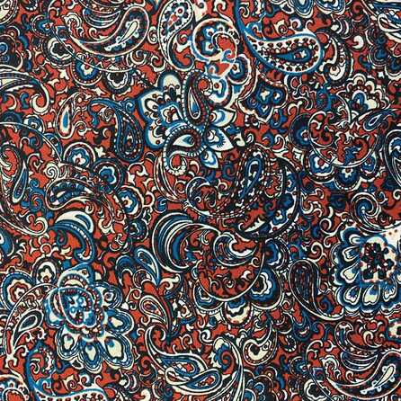 Paisley, terra - Crepe Georgette