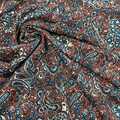 Paisley, terra - Crepe Georgette