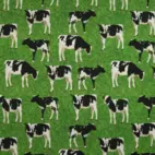 Kalvar på grönbete - Trikåtyg