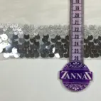 Paljettspets - Silver