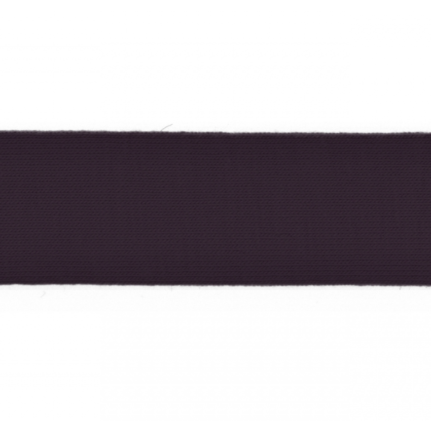 Trikåkantband, färdigvikt - Auberigine