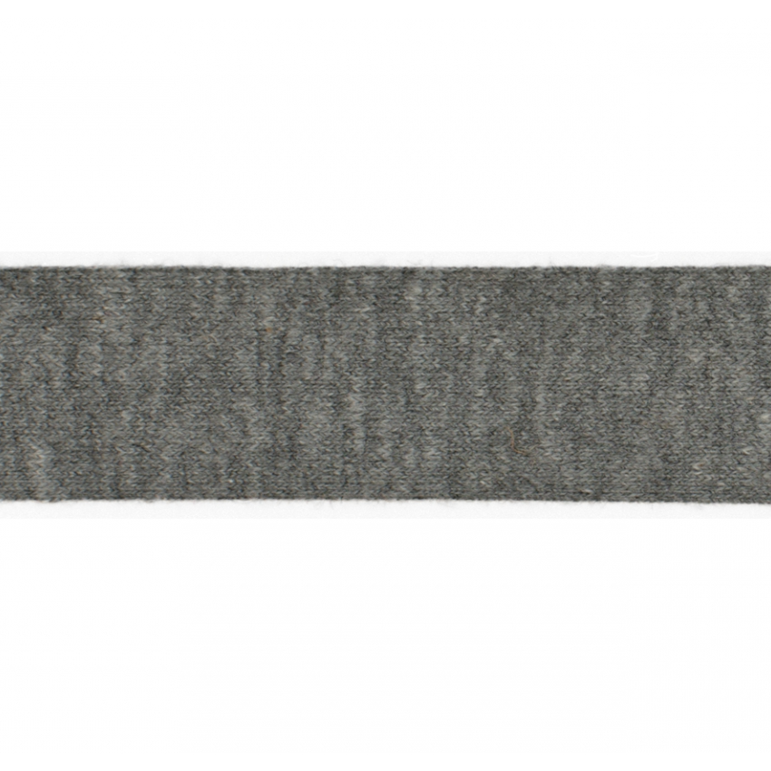 Trikåkantband, färdigvikt - Middle grey melange
