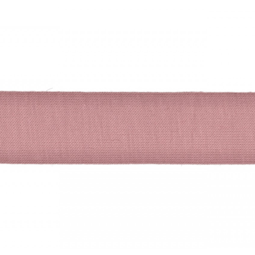 Trikåkantband, färdigvikt - Dusty Pink