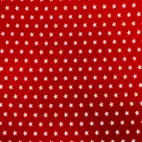 Röd med vita stjärnor