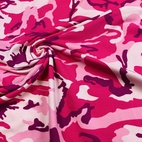 Camo, Cerise -Trikåtyg