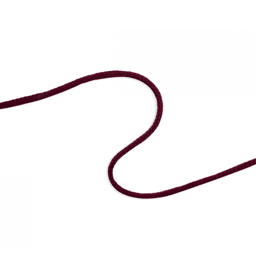 Anoraksnöre 4mm - Vinröd