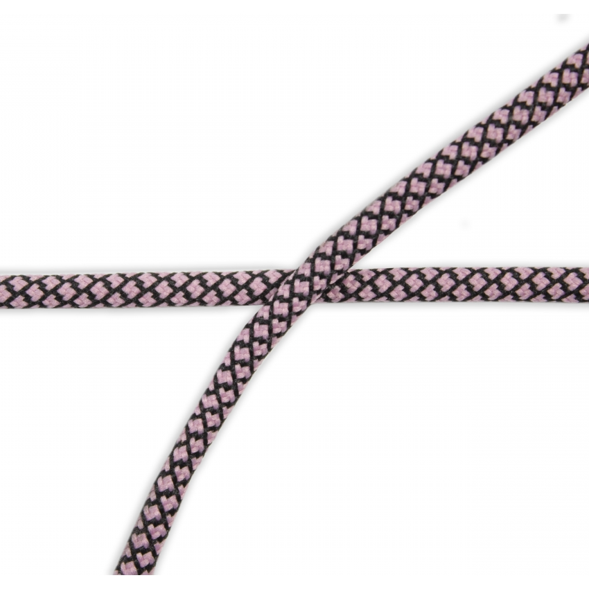 Anoraksnöre 5mm - Rosa/svart