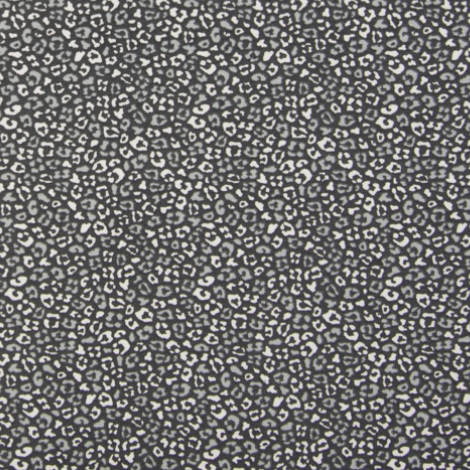 Mini Leoprint, Gray - Knitted fabric GOTS