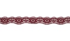 Bordeaux - Elastisk spets  20mm