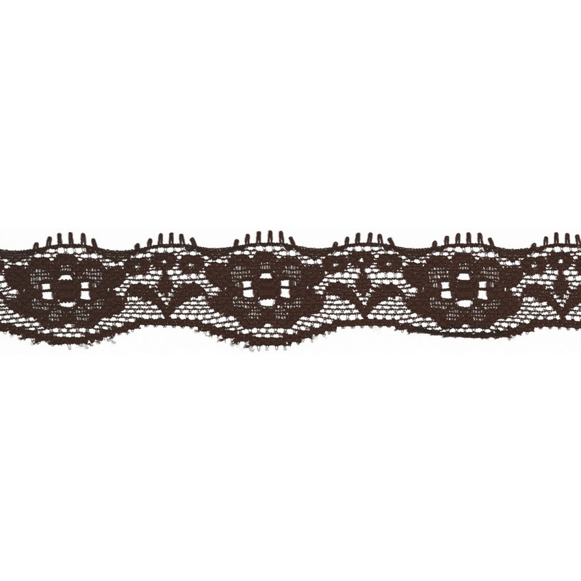 Brown - Elastisk spets  20mm