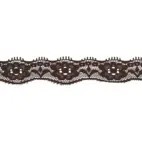 Brown - Elastisk spets  20mm