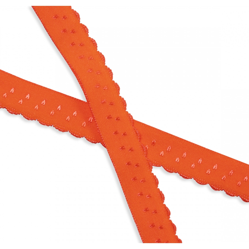 Neon orange - Vik-resår m "ficka"