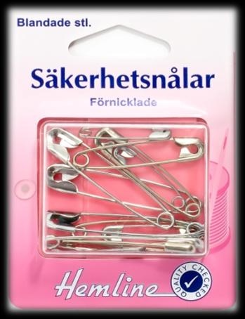 SÄKERHETSNÅLAR 12 ST. SORT.