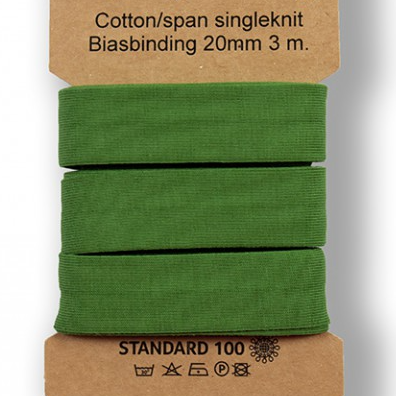 3m trikåkantband, färdigvikt - Olive