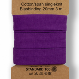 3m trikåkantband, färdigvikt - Purple