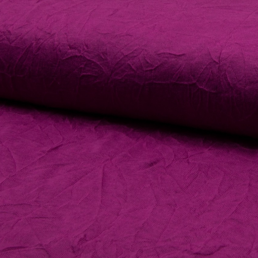 Creasad singel jersey - Fuchsia