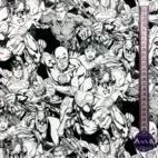 Superhero, Black/white - Trikåtyg